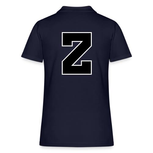 Varsity Letter Z Athletic Font Design - Women's Pique Polo Shirt