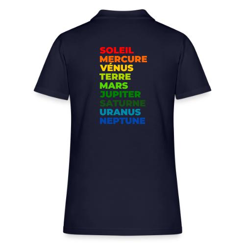 Solar System in Color - Women's Pique Polo Shirt