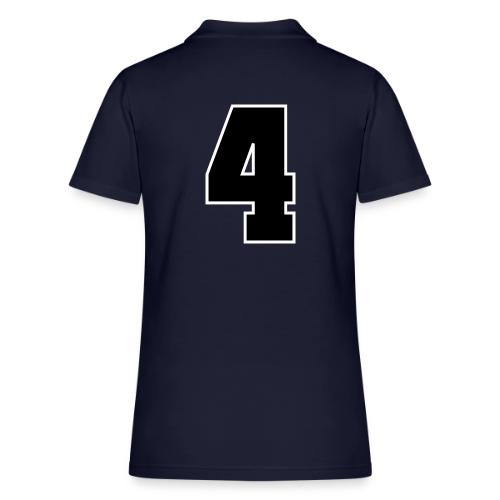 Varsity Number 4 College Style - Women's Pique Polo Shirt