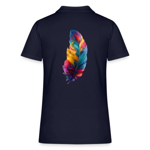 Spectrum Feather Flow - Women's Pique Polo Shirt