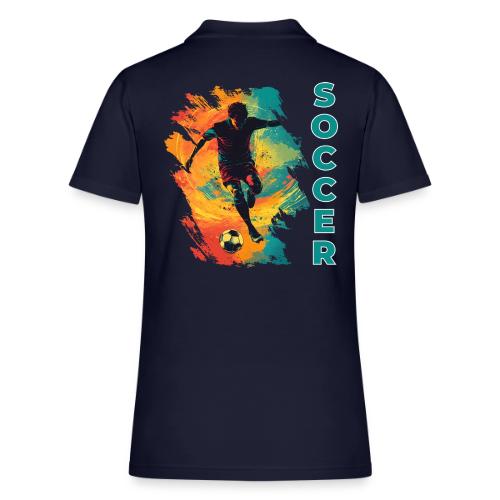 Soccer Hero Mode - Women's Pique Polo Shirt