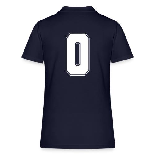 White Letter O – Varsity Alphabet Monogram - Women's Pique Polo Shirt