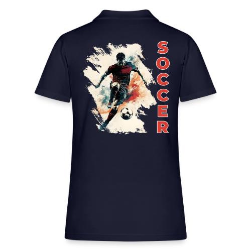 Soccer Blaze - Women's Pique Polo Shirt