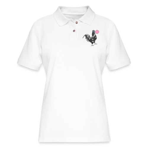 Chicken Chews Bubble Gum - Women's Pique Polo Shirt