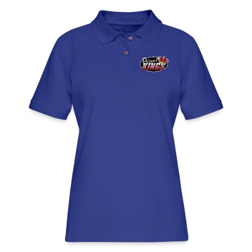 Passport Kings logo for dark shirts - Women's Pique Polo Shirt