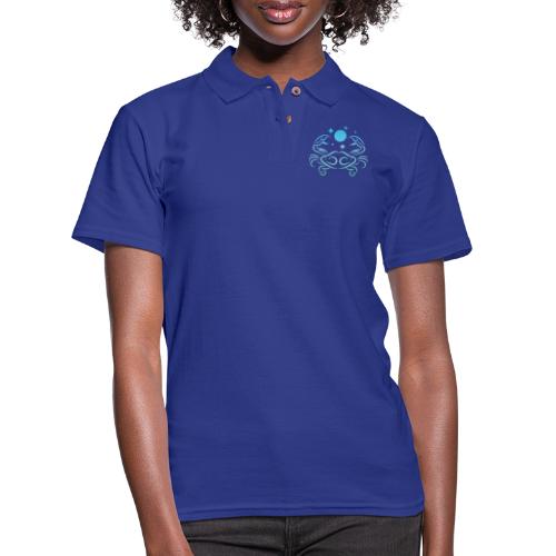 Cancer Zodiac Crab Star Water Sign - Women's Pique Polo Shirt