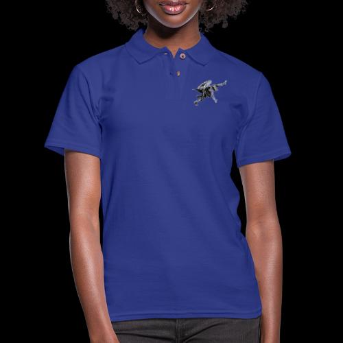 Flying Man - Women's Pique Polo Shirt