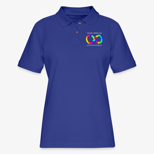 Embrace Neurodiversity with Swirl Rainbow - Women's Pique Polo Shirt
