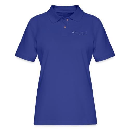 She Is More Precious Lt Gray - Women's Pique Polo Shirt