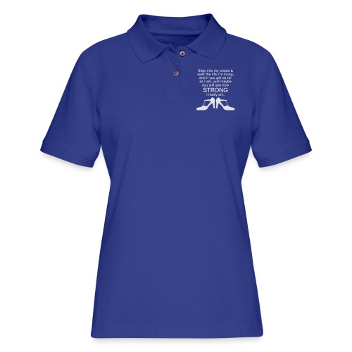 Step into My Shoes (high heels) - Women's Pique Polo Shirt