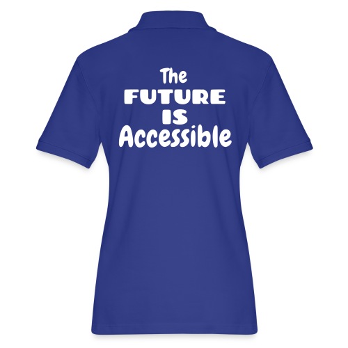 The future is accessible also for wheelchair users - Women's Pique Polo Shirt
