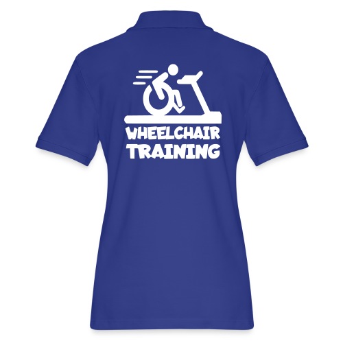 Wheelchair training for lazy wheelchair users - Women's Pique Polo Shirt