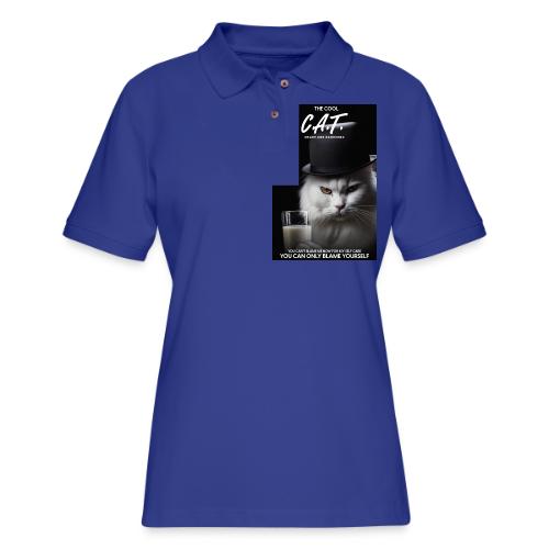 The Cool Cat - Women's Pique Polo Shirt