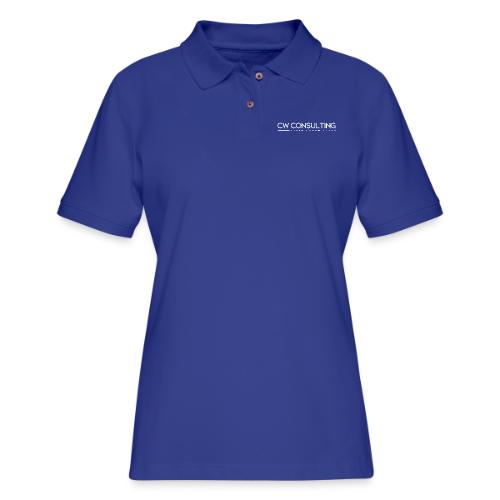 CW Consulting Logo - Women's Pique Polo Shirt