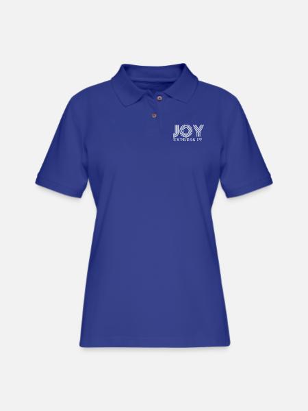 JOY - Women's Pique Polo Shirt - royal blue - Front
