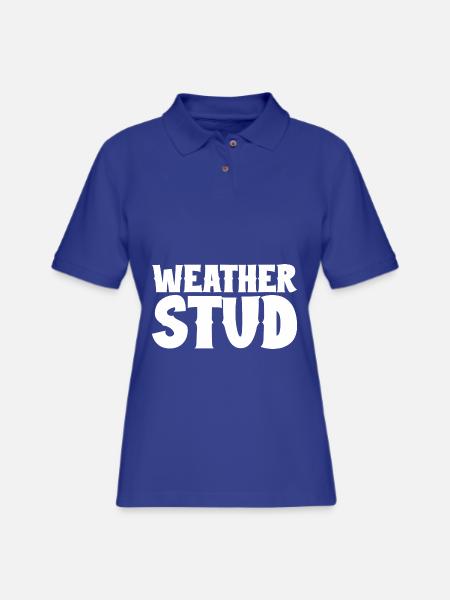 Weather Stud - Women's Pique Polo Shirt - royal blue - Front