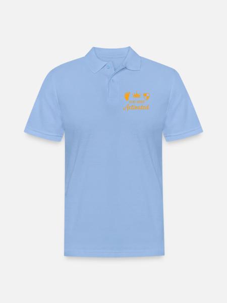 Dad Mode Activated - Men's Pique Polo Shirt - sky blue
