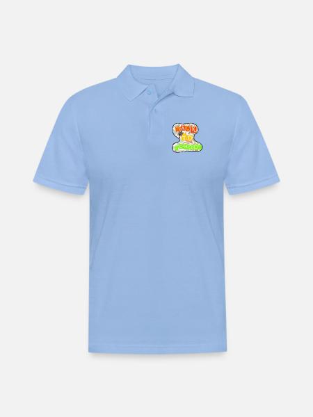 Back to school  - Men's Pique Polo Shirt - sky blue