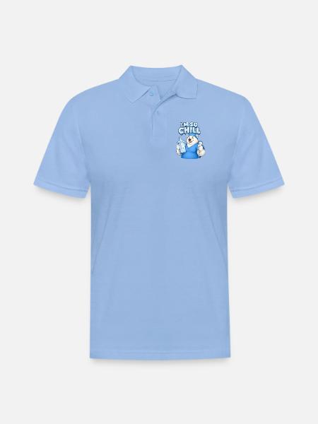 sonographers are so chill - Men's Pique Polo Shirt - sky blue