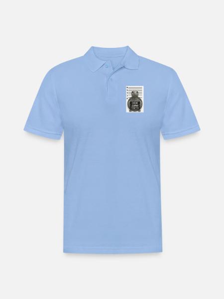 Crime Turtle Speeding Slow Zone - Men's Pique Polo Shirt - sky blue