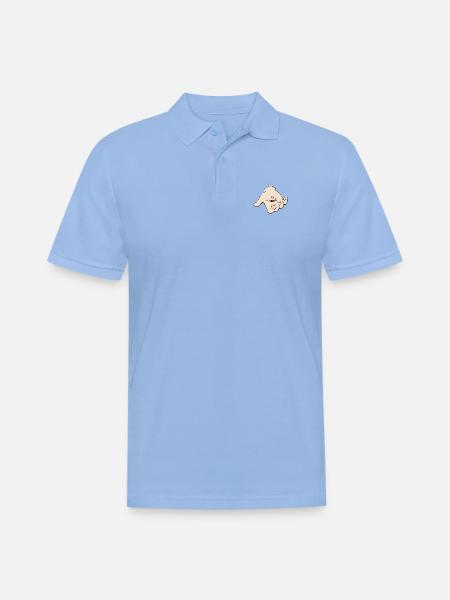 Pill Palette Hand - Men's Pique Polo Shirt - sky blue