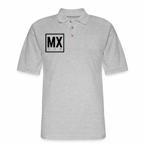 MX Gym Minimal Logo - Men's Pique Polo Shirt