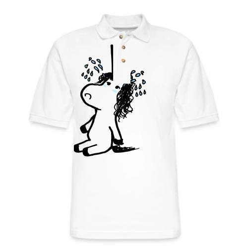unicornio lloron - Men's Pique Polo Shirt