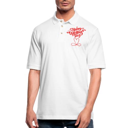 Valentine's Day Designs of Love and Infinity. - Men's Pique Polo Shirt