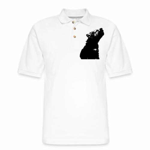 OnePleasure cool cute young wolf puppy gift ideas - Men's Pique Polo Shirt