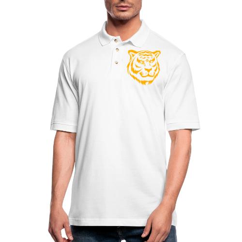 Fashion, Yellow Tiger Souvenirs, Men's T-shirts - Men's Pique Polo Shirt