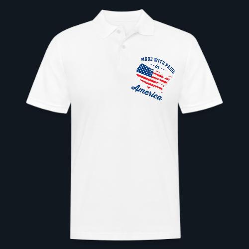 Made with pride in America - Men's Pique Polo Shirt