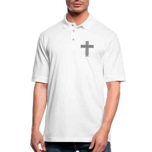 Jesus cross. I'm no longer a slave to fear. - Men's Pique Polo Shirt