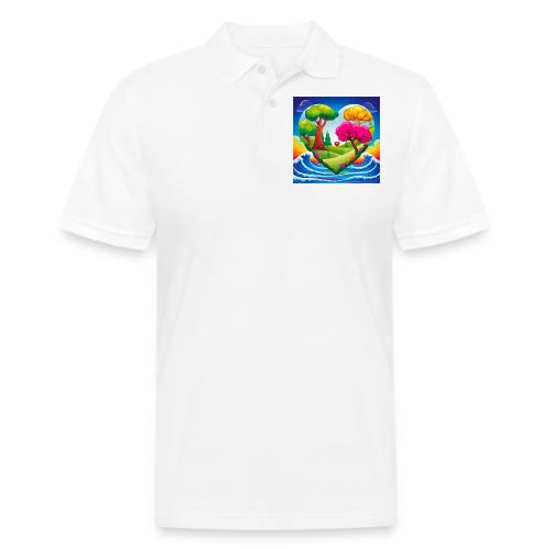 Heart, fantasy, landscapes, nature, fantasy - Men's Pique Polo Shirt
