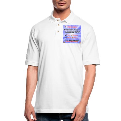 Personalized Souvenirs with Photo, Phrase, Design - Men's Pique Polo Shirt