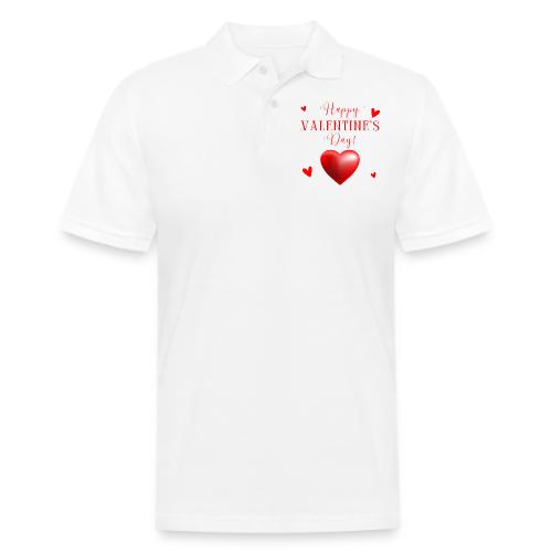 Valentin Designs, Fashion February 14 Valentine's. - Men's Pique Polo Shirt