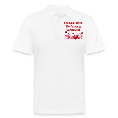 Design Happy Day of Love and Friendship, February. - Men's Pique Polo Shirt
