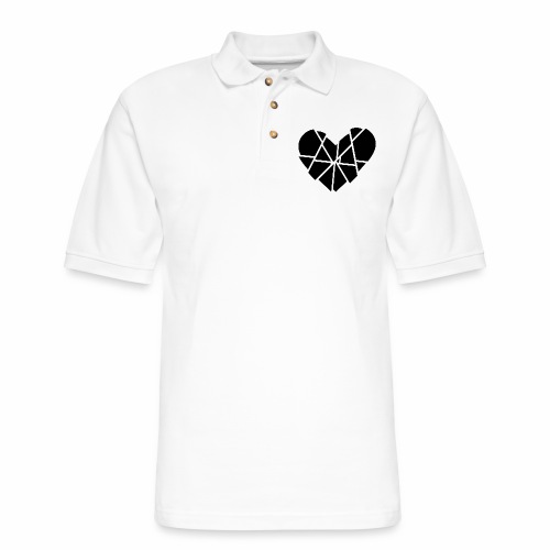 Heart Broken Shards Anti Valentine's Day - Men's Pique Polo Shirt