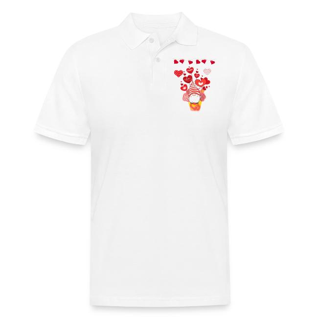 Design wrapped in love hearts, vibrating in love.