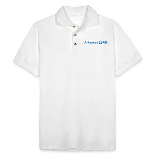 Arkansas PBS blue white - Men's Pique Polo Shirt