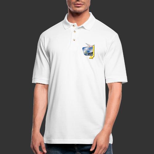 The Dashboard Diner Square Logo - Men's Pique Polo Shirt