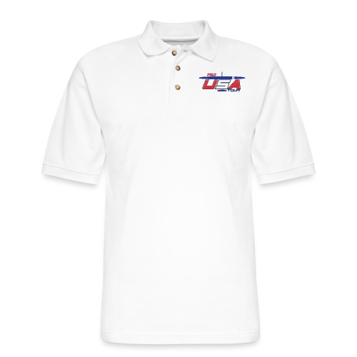 F5J USA TOUR + plane - Men's Pique Polo Shirt
