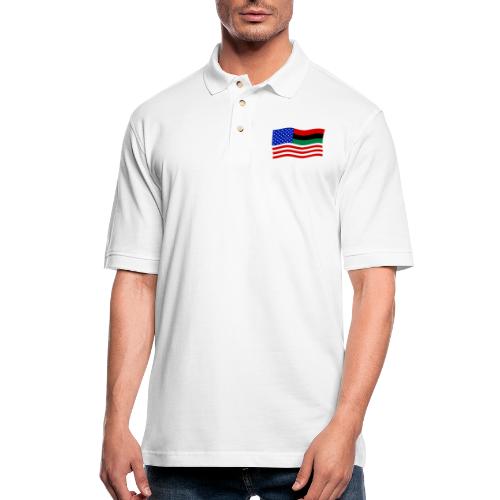 The African American Flag of Inclusion - Men's Pique Polo Shirt