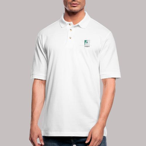 Manjaro Logo Draft - Men's Pique Polo Shirt