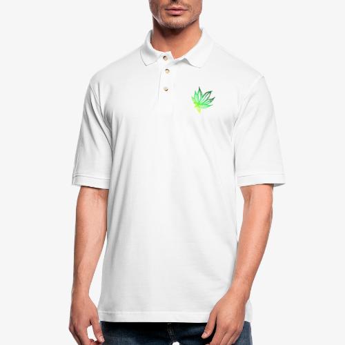 green leaf - Men's Pique Polo Shirt