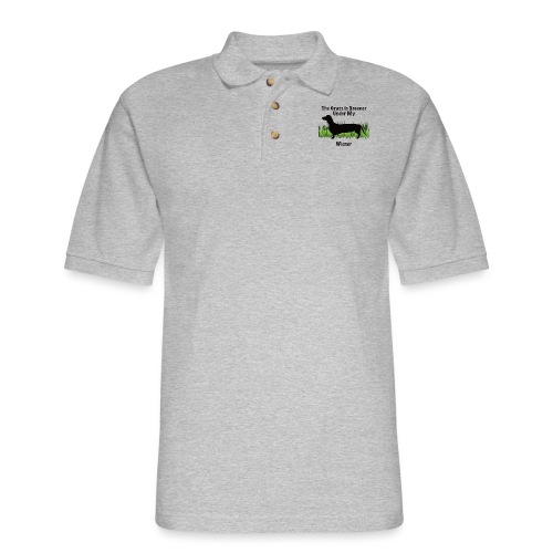 Wiener Greener Dachshund - Men's Pique Polo Shirt