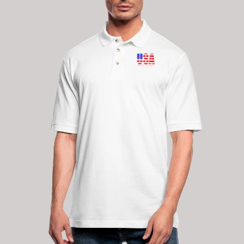 USA Home Of The Brave - Men's Pique Polo Shirt