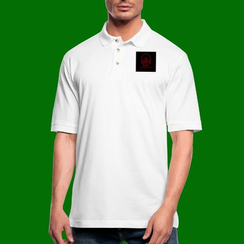 SPC Logo Black/Red - Men's Pique Polo Shirt
