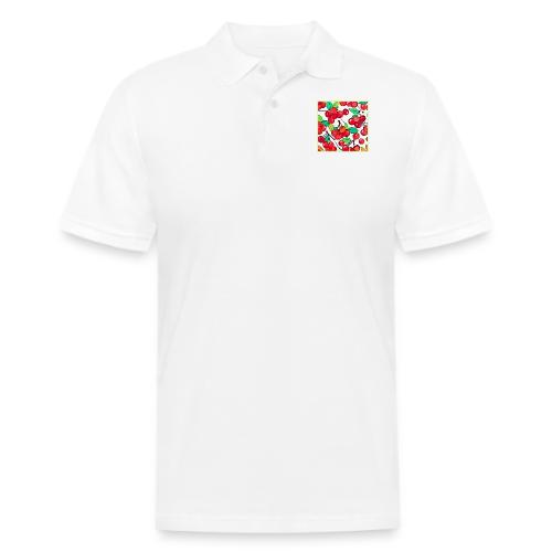 Cherry Pattern Design - Men's Pique Polo Shirt