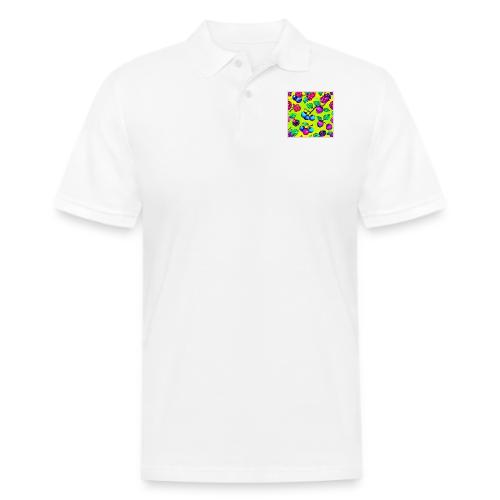 Bright Berry Fruit Pattern - Men's Pique Polo Shirt