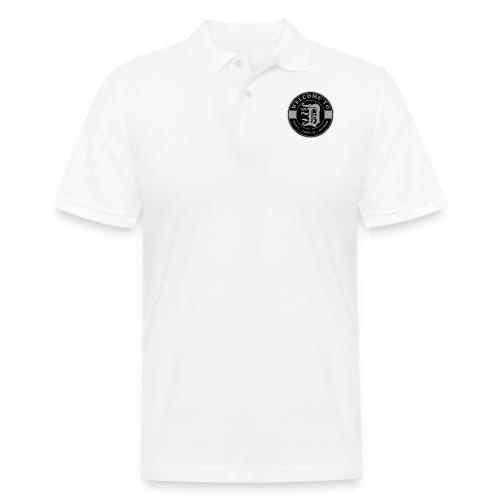WELCOME TO THE D BADGE BLACK SILVER B - Men's Pique Polo Shirt